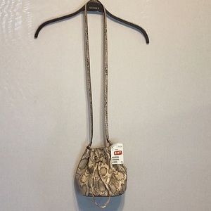 H&M faux snakeskin crossbody bag NWT